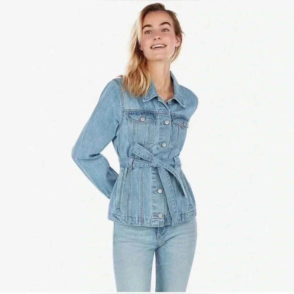 Express Light Blue Jean Jacket